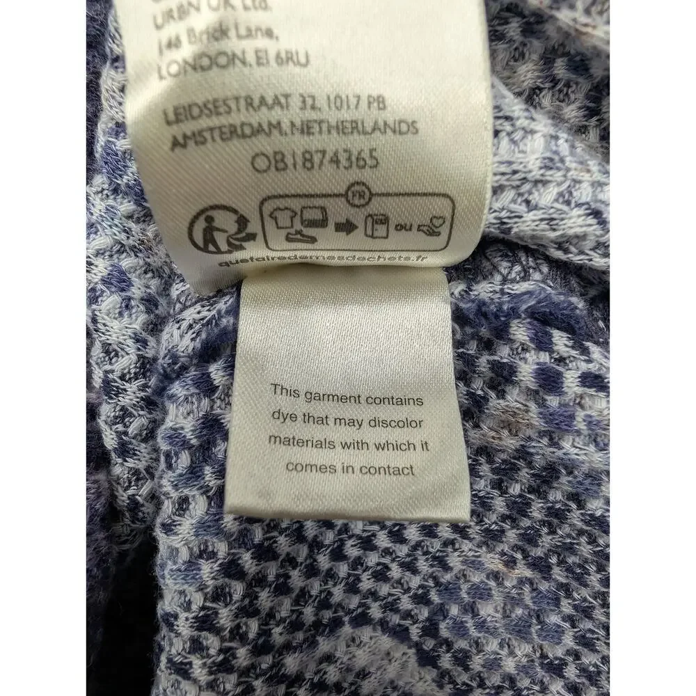 We The Free People Pretty Little Thermal Womens XS Purple Floral Y2K Layer Shirt